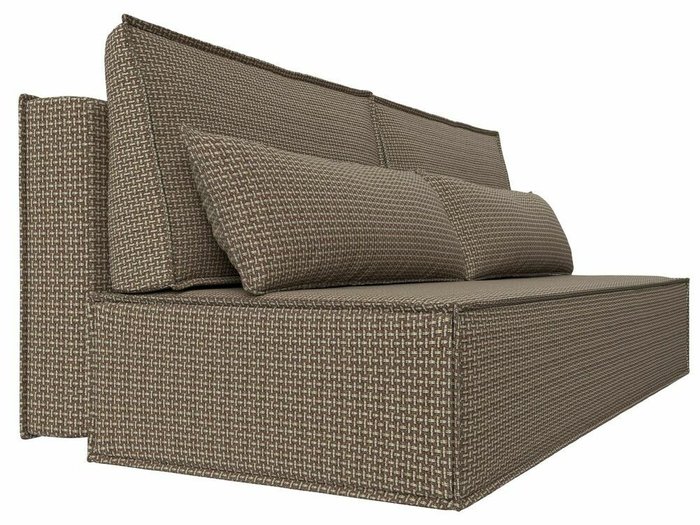 Прямой диван-кровать Фабио Лайт бежево-коричневого цвета - лучшие Прямые диваны в INMYROOM