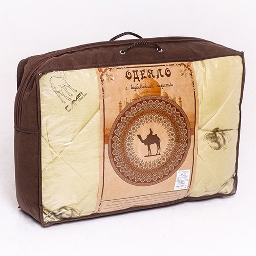 Одеяло ВЕРБЛЮЖЬЯ ШЕРСТЬ 300 гр. 'Стандарт' евро, в 100% полиэстере - купить Одеяла по цене 2546