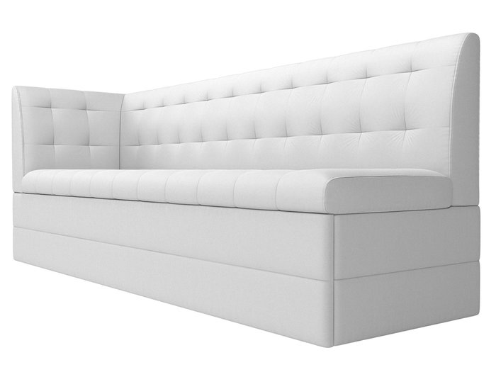 Угловой диван-кровать Бриз белого цвета (экокожа) с углом слева - лучшие Угловые диваны в INMYROOM