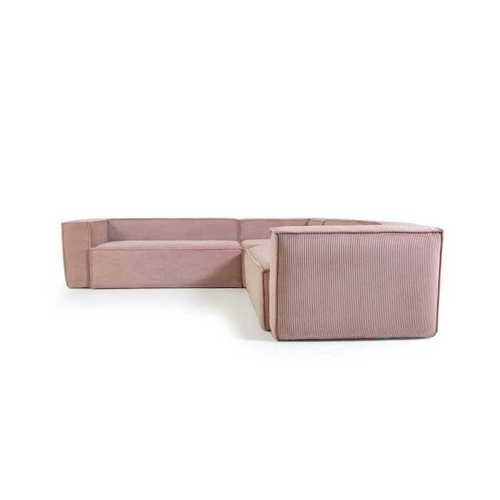 Угловой диван Blok 290 розового цвета - лучшие Угловые диваны в INMYROOM