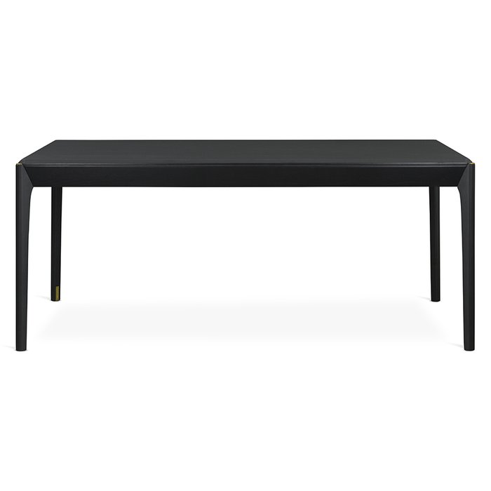 Стол обеденный Aska L черного цвета  - купить Обеденные столы по цене 49900.0