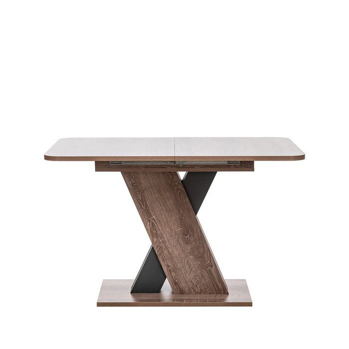 Раздвижной обеденный стол Гросс коричневого цвета  - купить Обеденные столы по цене 15260.0