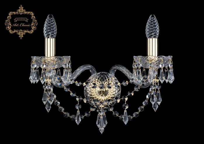 Хрустальное бра Art Classic 45231 10.23.2.165.Gd.Dr подсвечник с подвесками