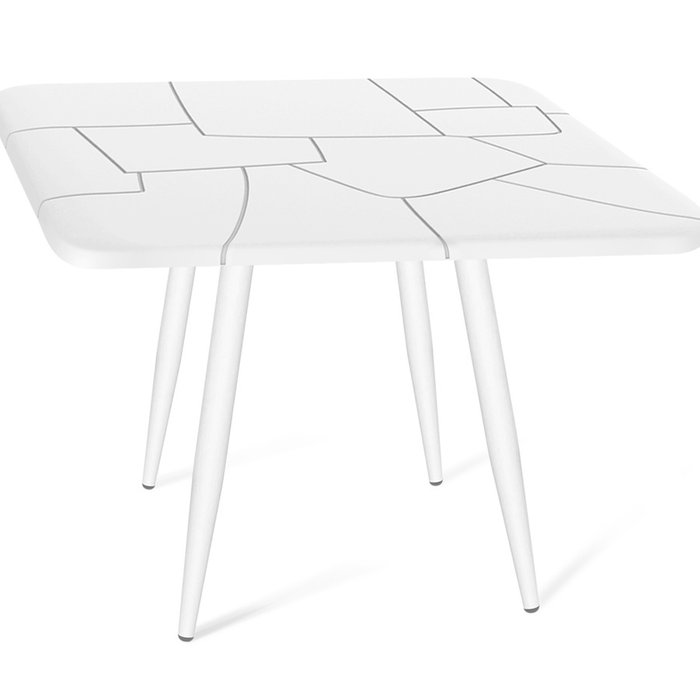 Обеденный стол квадратный Francis белого цвета