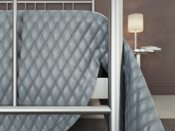Кровать Модена 120х200 серебряного цвета - лучшие Кровати для спальни в INMYROOM