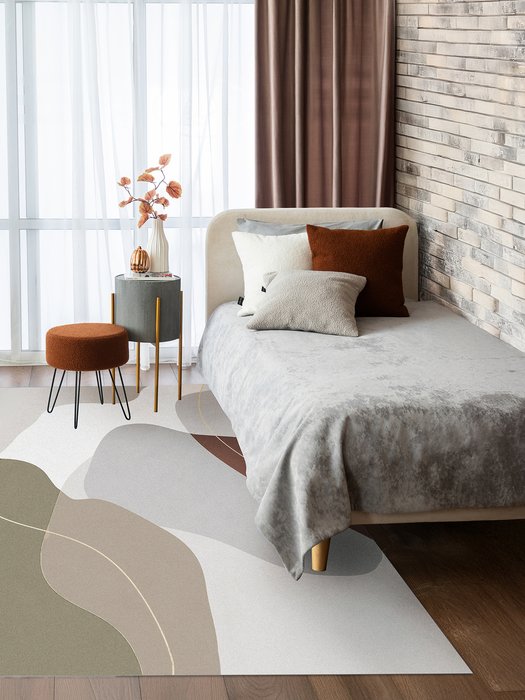 Ковер Blaze toby 160x230 бежево-серого цвета - лучшие Ковры в INMYROOM