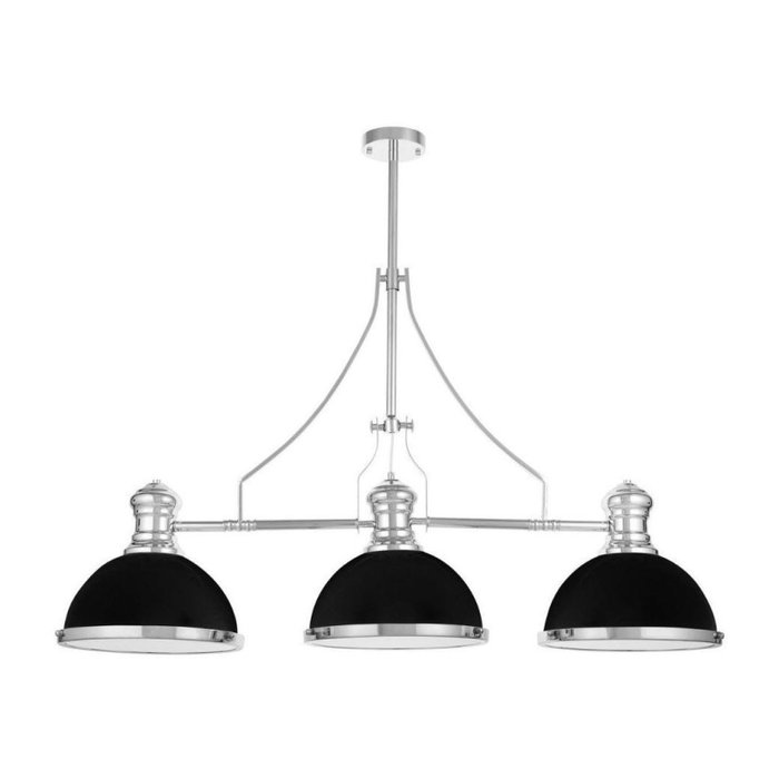 Люстра на штанге Ettore LDP 710-3 BK+CHR (металл, цвет черный) Люстра на штанге Ettore LDP 710-3 BK+CHR (металл, цвет черный)