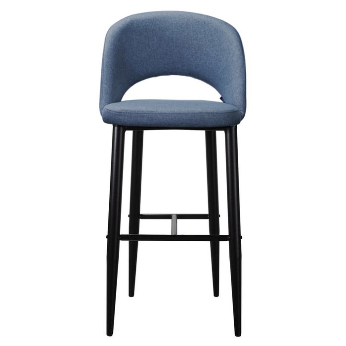 Стул барный Lars Сканди Блю Арт синего цвета  - купить Барные стулья по цене 10900.0