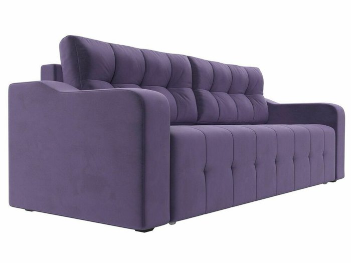 Прямой диван-кровать Лиссабон темно-фиолетового цвета - лучшие Прямые диваны в INMYROOM
