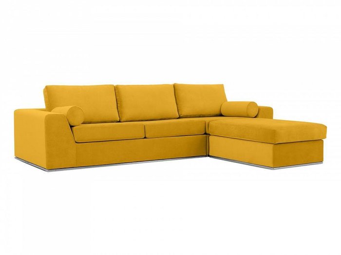 Угловой диван-кровать Igarka горчичного цвета - лучшие Угловые диваны в INMYROOM