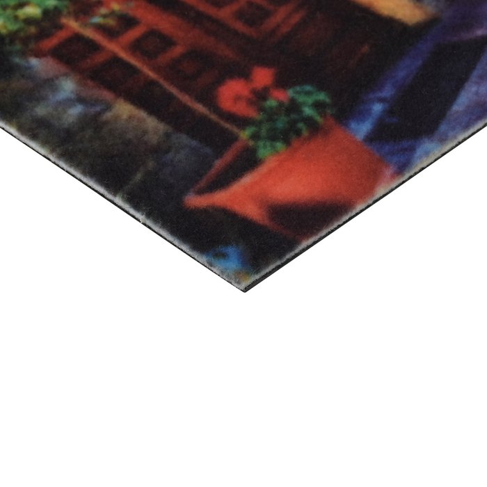 Коврик придверный Samba 40х60 коричнево-синего цвета - лучшие Придверные коврики в INMYROOM