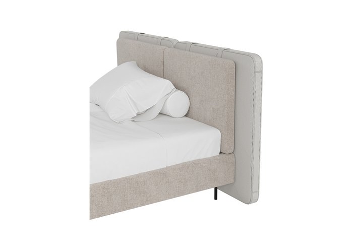 Кровать Hub 140х200 бежевого цвета - лучшие Кровати для спальни в INMYROOM