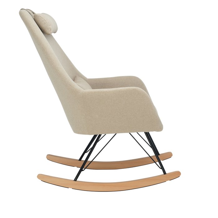 Кресло-качалка Moris бежевого цвета - лучшие Интерьерные кресла в INMYROOM