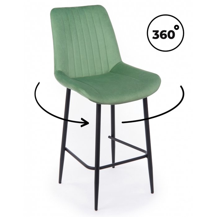 Барный стул Седа 360 фисташкового цвета вращающийся - купить Барные стулья по цене 6600 Барный стул Седа 360 фисташкового цвета вращающийся - купить Барные стулья по цене 6600