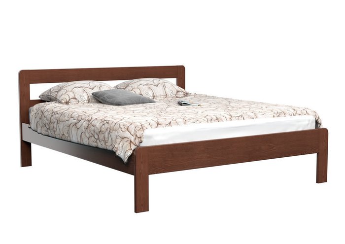 Кровать Кредо 1 из массива тополя-натуральный 140х200
