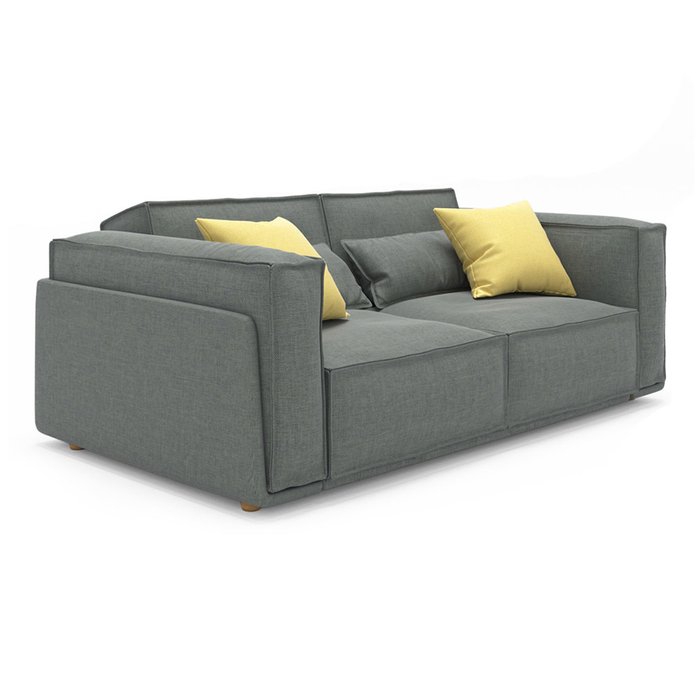 Диван-кровать Vento light двухместный серого цвета - купить Прямые диваны по цене 96400.0