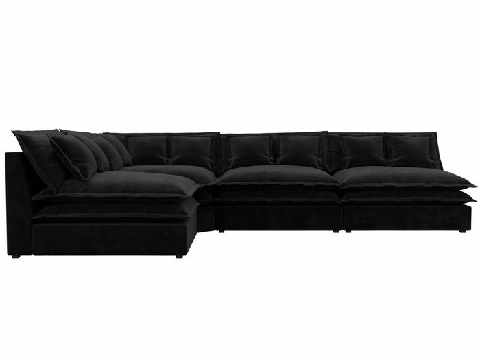 Угловой диван Лига 040 черного цвета левый угол - купить Угловые диваны по цене 94999.0