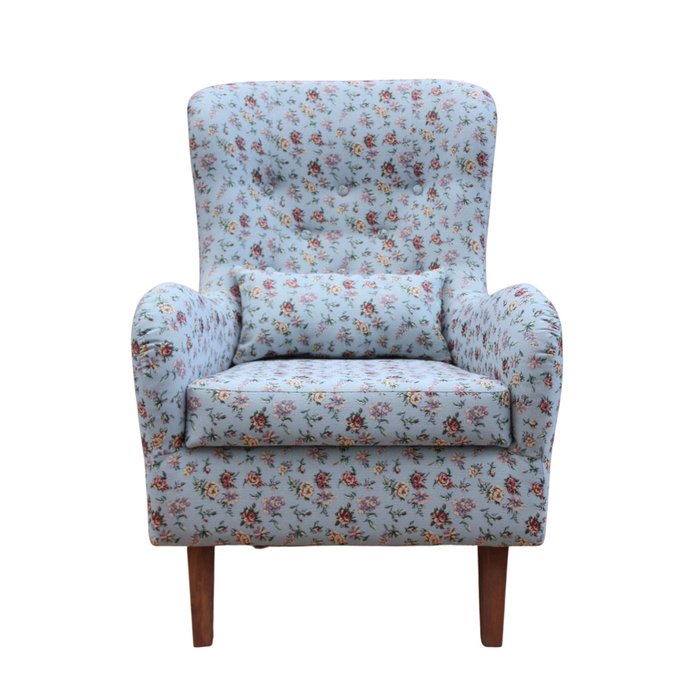 Кресло Нео Кантри Английские Розы на голубом - купить Интерьерные кресла по цене 29415.0