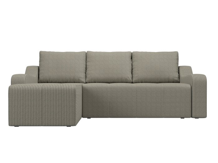 Угловой диван-кровать Элида серо-бежевого цвета левый угол - купить Угловые диваны по цене 54999.0