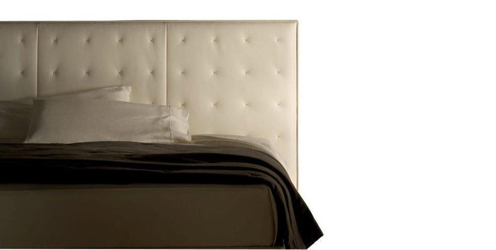 Кровать Knoff Молочная Кожа Класса Премиум 180х200 - лучшие Кровати для спальни в INMYROOM
