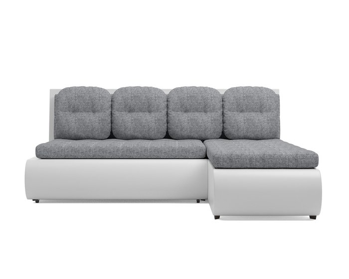 Угловой диван-кровать Кормак серо-белого цвета - купить Угловые диваны по цене 33590.0