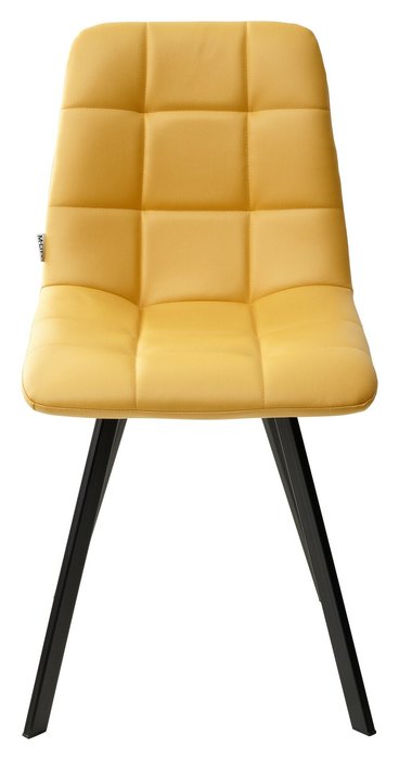 Стул Chilli Square желтого цвета (экокожа) - купить Обеденные стулья по цене 4950.0