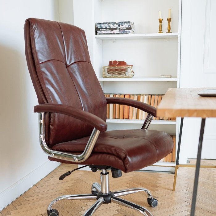 Кресло поворотное Marsel коричневого цвета - лучшие Офисные кресла в INMYROOM