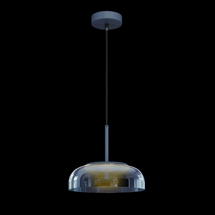Подвесной светодиодный светильник Disk сине-серого цвета - лучшие Подвесные светильники в INMYROOM