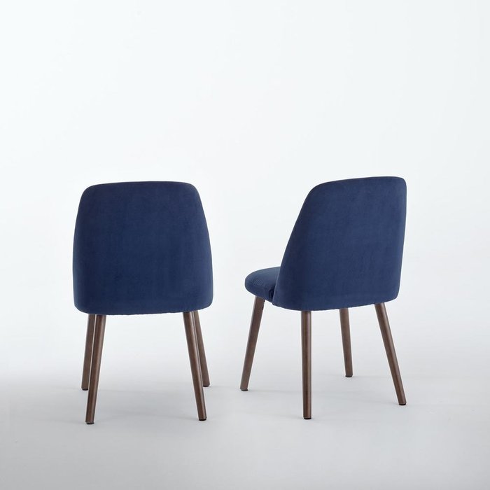 Комплект из двух стульев Watford синего цвета - купить Обеденные стулья по цене 26259.0