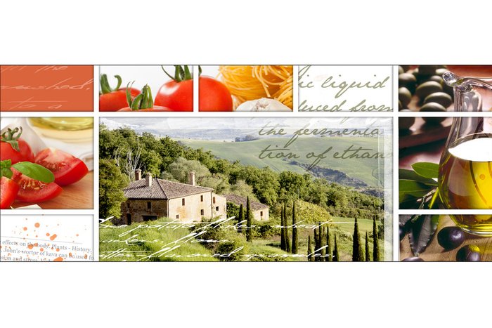 Репродукция на стекле Living in toscany 