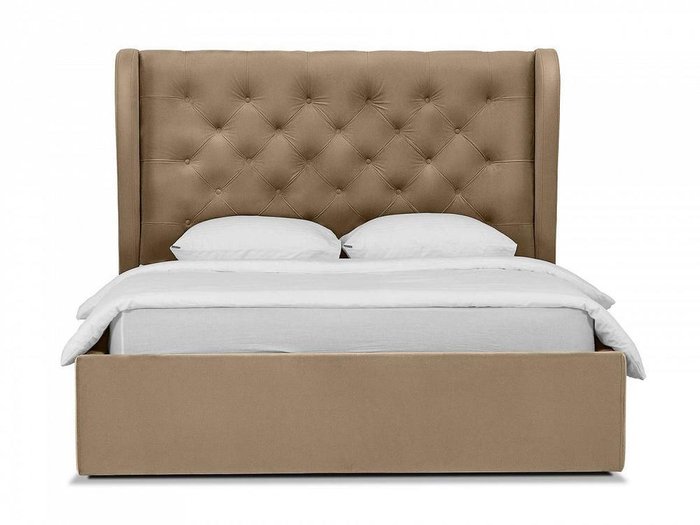 Кровать Jazz светло-коричневого цвета 160х200 с подъемным механизмом