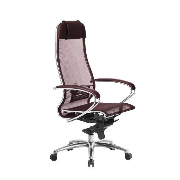 Кресло офисное Samurai темно-бордового цвета  - купить Офисные кресла по цене 20012.0
