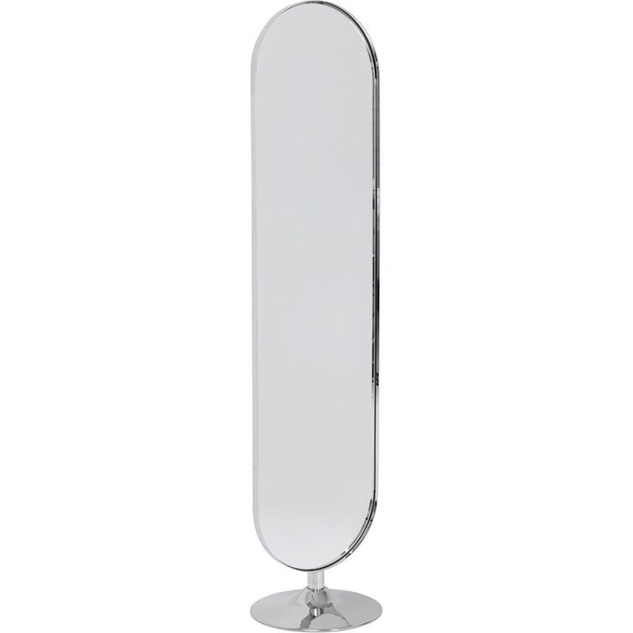 Зеркало напольное Curve в серебрянной раме - купить Напольные зеркала по цене 62430.0