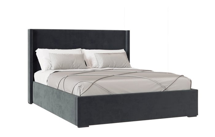 Кровать Орландо 160х200 темно-серого цвета - купить Кровати для спальни по цене 90079.0