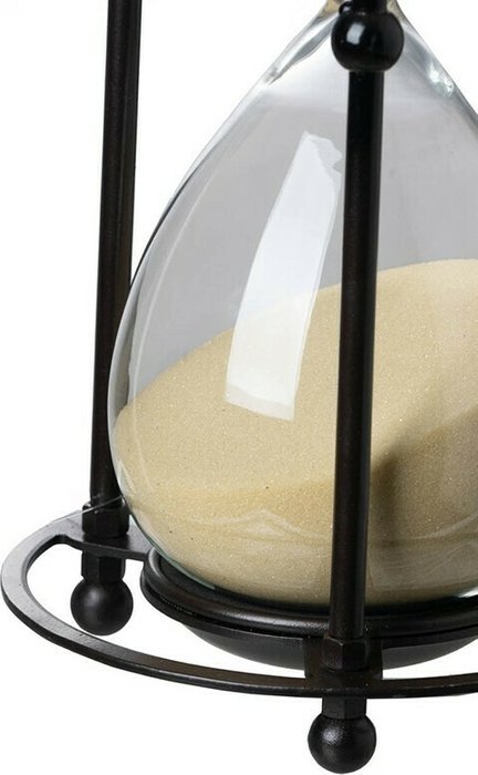 Декоративное изделие Песочные часы черного цвета - купить Часы по цене 7000.0
