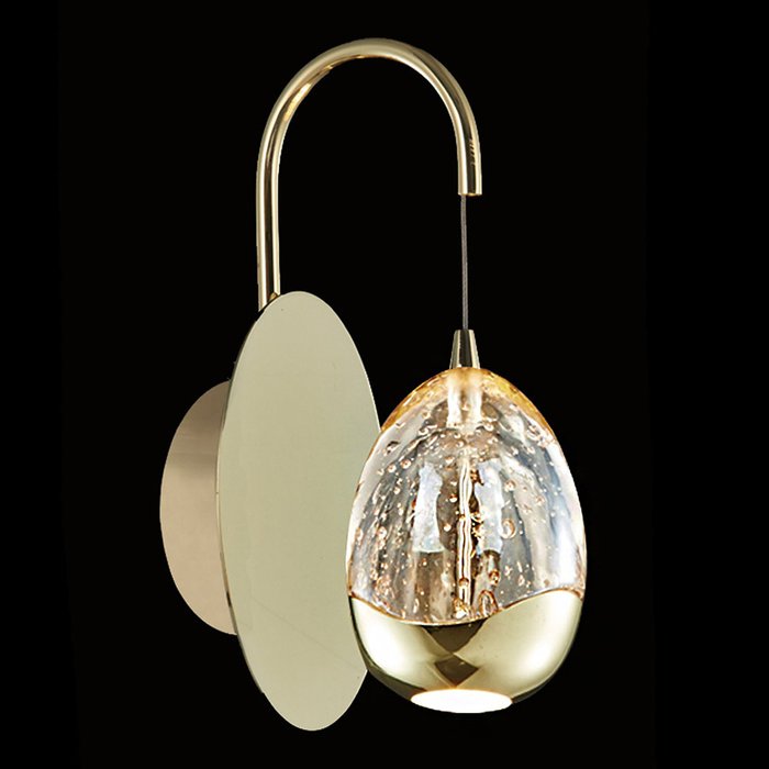 Настенный светильник Illuminati Terrene Goldиз прозрачного выдувного стекла и металла - купить Бра и настенные светильники по цене 14710.0