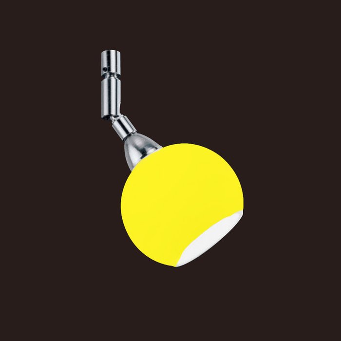 Настенный / Потолочный светильник  Metalspot "PALLINA" с плафоном из стекла желтого цвета - купить Бра и настенные светильники по цене 2400.0