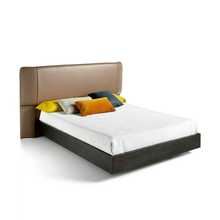 Кровать с обивкой из искусственной кожи 150х200