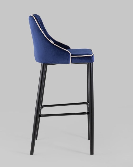 Стул барный Коби синего цвета - лучшие Барные стулья в INMYROOM