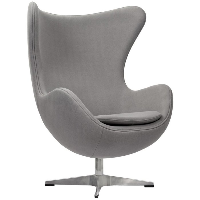 Кресло Egg Chair светло-серого цвета Кресло Egg Chair светло-серого цвета