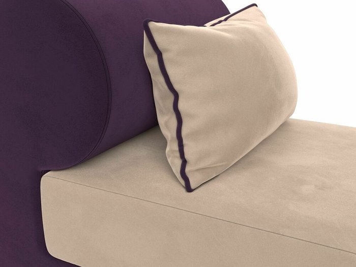 Кресло Кипр фиолетово-бежевого цвета - лучшие Интерьерные кресла в INMYROOM