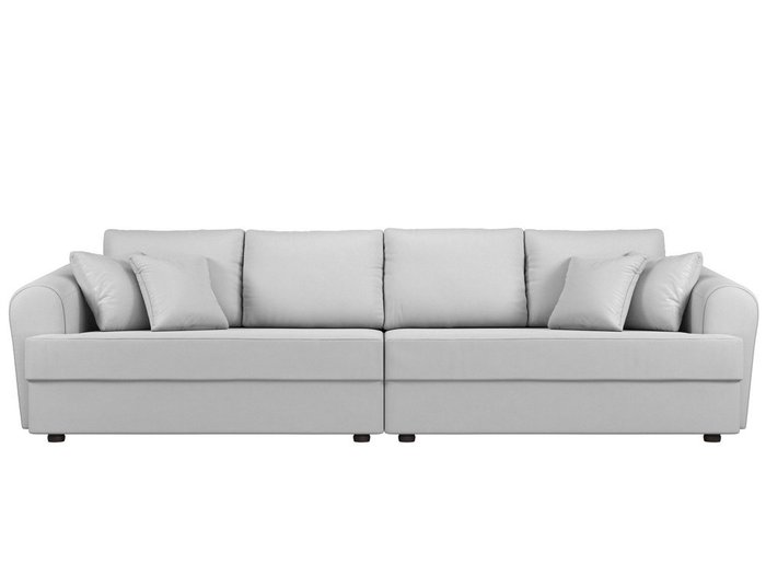 Прямой диван-кровать Милтон белого цвета (экокожа) - купить Прямые диваны по цене 73990.0