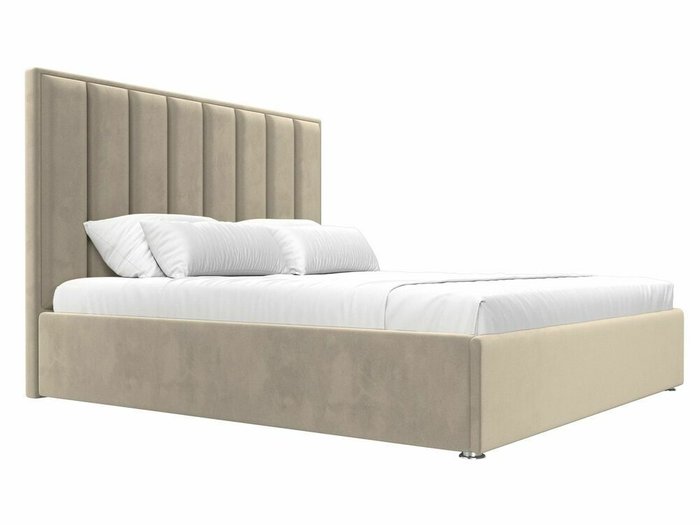 Кровать Афродита 160х200 с подъемным механизмом бежевого цвета - лучшие Кровати для спальни в INMYROOM