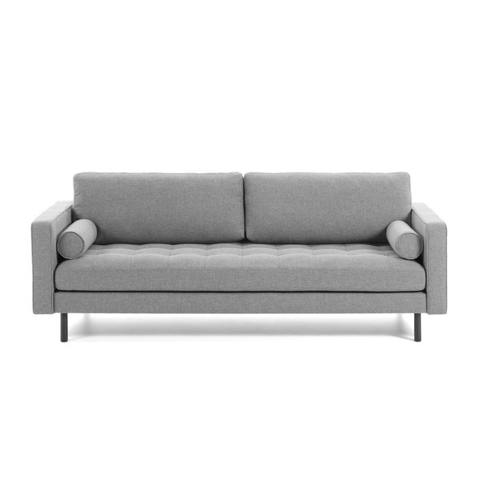 Диван Bogart трехместный светло-серого цвета - купить Прямые диваны по цене 218990.0