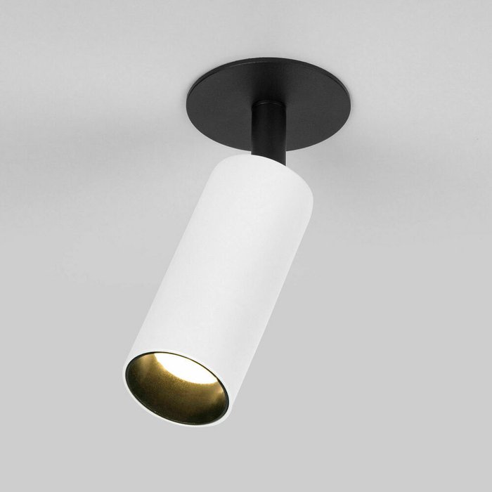 Встраиваемый светодиодный светильник Diffe 3 бело-черного цвета - купить Встраиваемые споты по цене 3240.0
