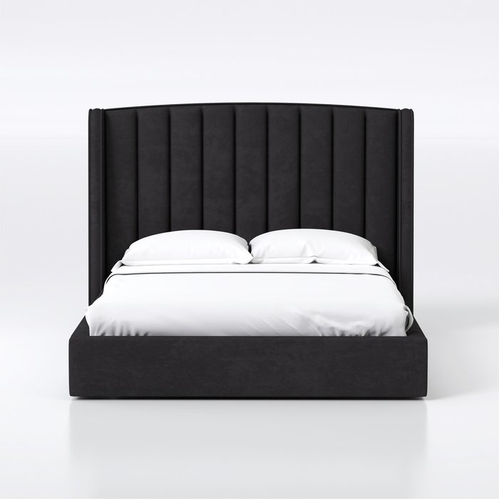 Кровать Lambro 160х200 черного цвета с подъемным механизмом - купить Кровати для спальни по цене 56500.0