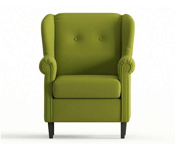 Кресло из велюра Леон зеленого цвета - купить Интерьерные кресла по цене 15990.0