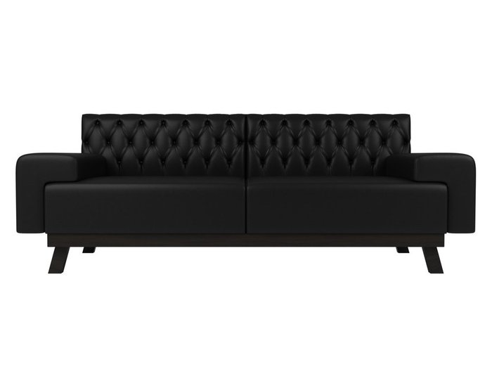 Диван Мюнхен Люкс черного цвета (экокожа) - купить Прямые диваны по цене 39999.0
