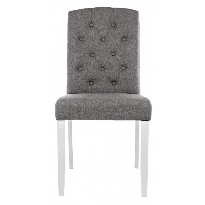 Стул Menson white fabric pebble серого цвета - лучшие Обеденные стулья в INMYROOM
