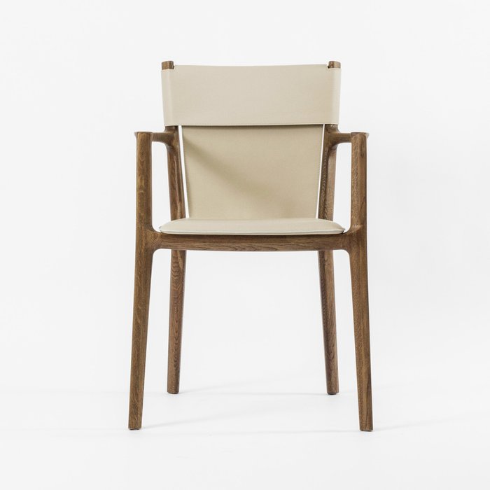 Обеденный стул Нобиле коричневого цвета - купить Обеденные стулья по цене 38500.0
